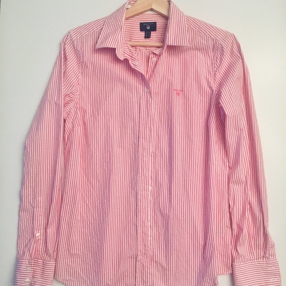 Gant shirt. Pink strips size M